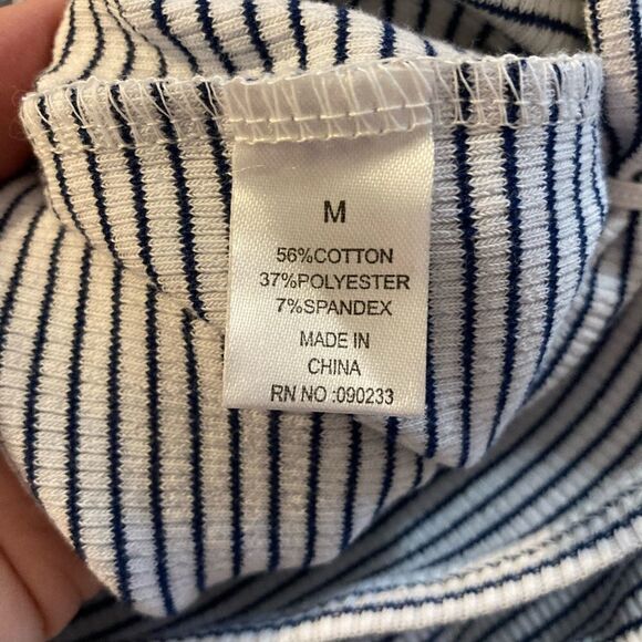 PacSun Tube Top | M | Blue & White Stripes - Picture 8 of 9